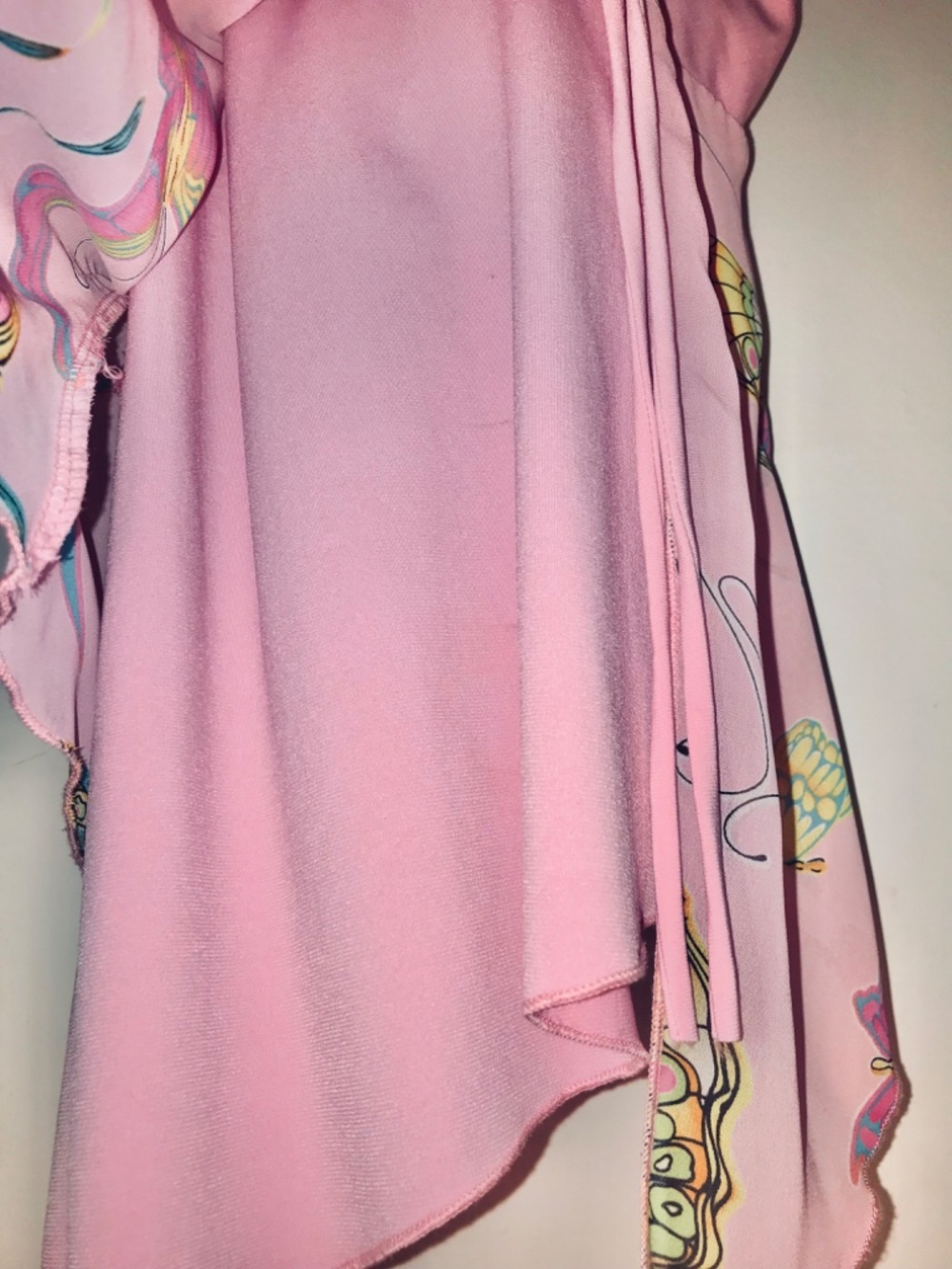 NWT MKM DESIGNS Pink Butterfly V-Neck Spaghetti Strap Tank Top 90s Large Y2K - Picture 4 of 11